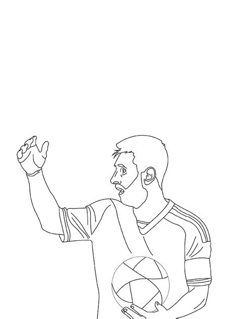 Lionel Messi Coloring Page - Free Printable Coloring Pages for Kids