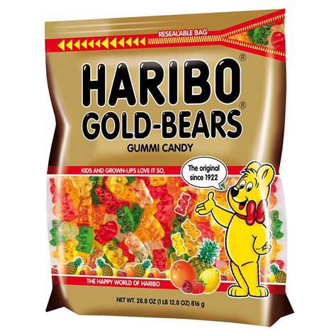 Haribo Gummi Bears - 28.8 oz Bag - CandyMachines.com