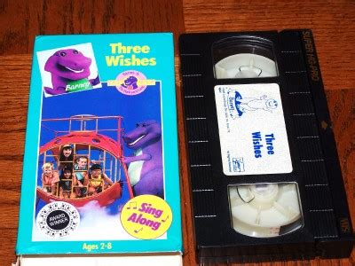 RARE Barney Three Wishes VHS Video Sandy Duncan Mint89