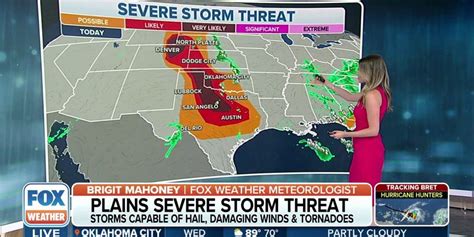 Severe storm threat for the Plains on Wednesday | Latest Weather Clips ...