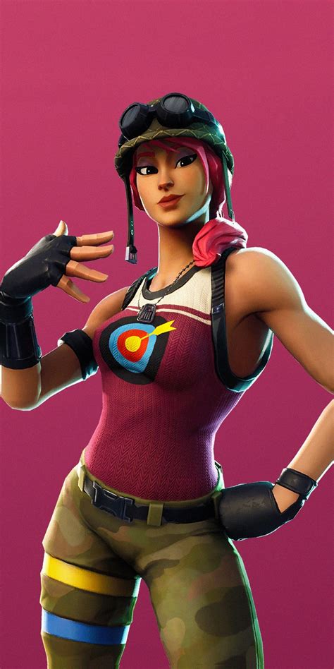 Download wallpaper 1080x2160 bullseye, girl character, fortnite, season 6, 2018, honor 7x, honor ...