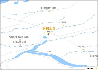 Hella (Iceland) map - nona.net