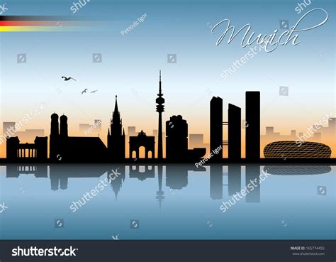 Munich Skyline Vector Illustration Stock Vector 165774455 - Shutterstock