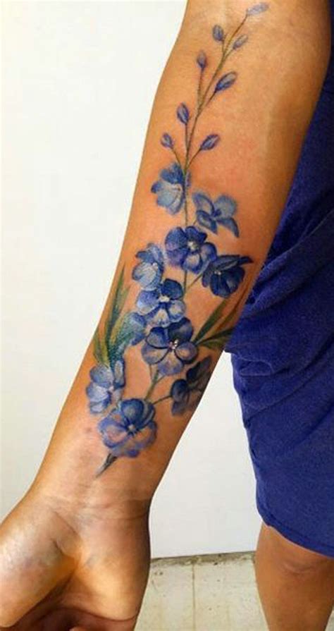 Watercolor Flower Forearm Tattoo Ideas for Women - ideas de tatuaje de antebrazo acuare ...