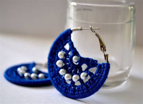 Hand made crochet earrings on Behance