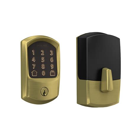 Schlage Encode Smart Lock Wifi Deadbolt Greenwich Satin Brass | The Home Depot Canada