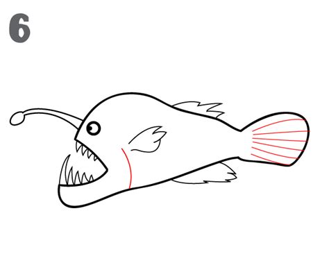 How To Draw an Anglerfish - EASY Drawing Tutorial!