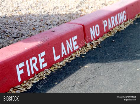 Red Cement Curb Image & Photo (Free Trial) | Bigstock