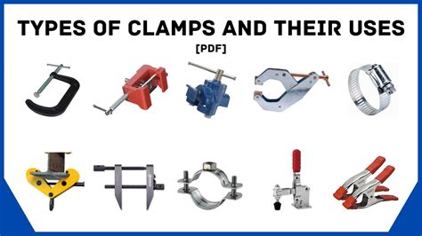 37 Types of Clamps & Their Uses [How To Use Guide] PDF