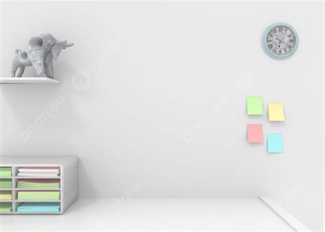 3d Home Office Virtual Background Color Paper Sticker, Background ...