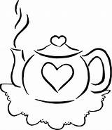 Teapot Coloring Page  Home sketch template