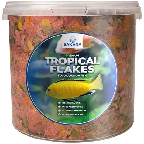 Sakana Tropical Aquarium Fish Flakes Tub | Free UK Delivery Over £50