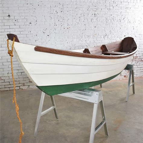 Vintage Wooden Rowboat for Maritime or Nautical Décor – warehouse 414