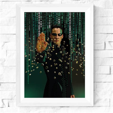 Neo the Matrix Matrix Quotes Art Print - Etsy