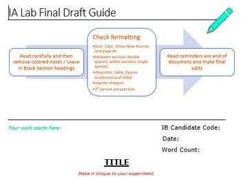 IA Template with Annotations for Students IB DP Biology 2025 exam edition