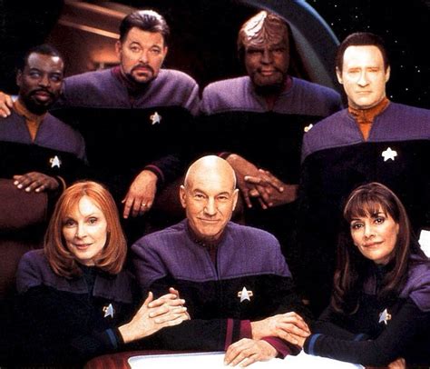 The Enterprise Crew in "First Contact" | Film star trek, Star trek voyager, Star trek series