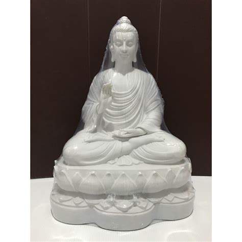 Meditating Lord Buddha Shakyamuni Seated On Lotus Statue 14"inch 释 迦 摩 ...