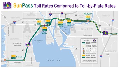 Toll Map & Calculator 2022 - Tampa Hillsborough Expressway Authority