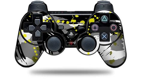 Sony PS3 Controller Skins Abstract 02 Yellow | uSkins