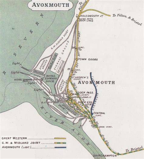 Map of Avonmouth Bristol. | Bristol, Bristol channel, Midland