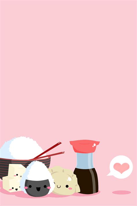 Kawaii Sushi Wallpapers - Top Free Kawaii Sushi Backgrounds - WallpaperAccess