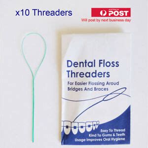 Dental Loop Floss Threader for Orthodontic Bridges & Braces (10 Threaders) | eBay