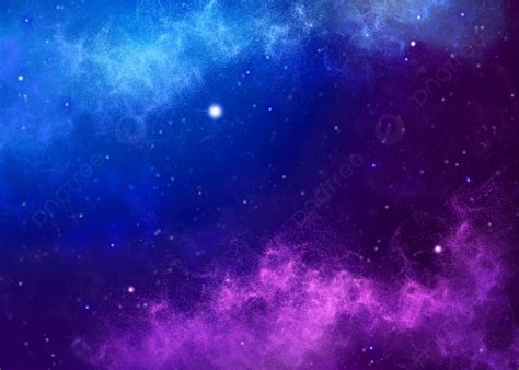 Cosmic Dark Night Starry Sky Milky Way Blue Purple Background, Desktop ...