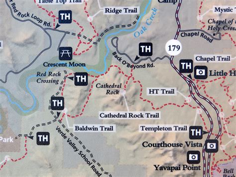 Cathedral Rock Topographic Map