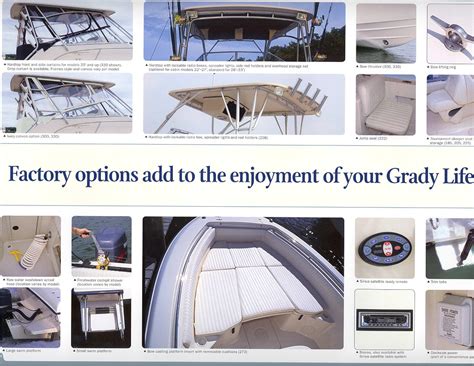 Grady White® all-boats, 2005: Factory-Options-Page-1-from-Catalog image ...