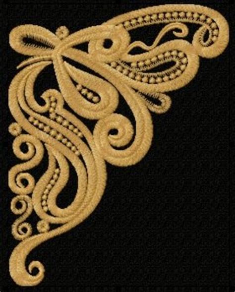 Advanced Embroidery Designs - Neckline Embellishment Beauty Motif