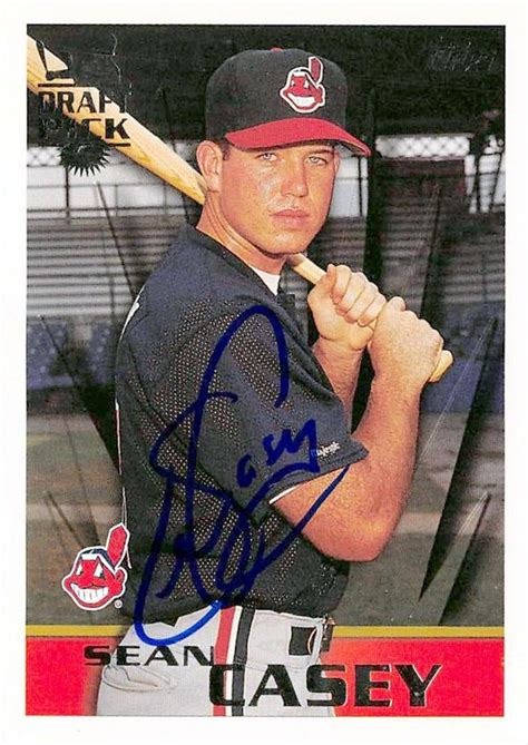 Sean Casey autographed Baseball Card (Cleveland Indians) 1996 Topps #25