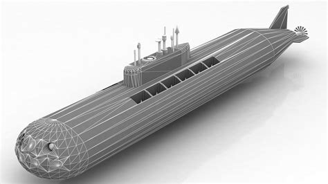 Oscar-class Submarine model 3D model | CGTrader