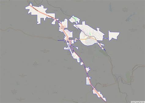 Map of Jasper city, Georgia - Thong Thai Real