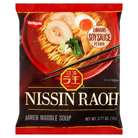 Nissin Raoh Umami Soy Sauce Flavor Ramen Noodle Soup, 3.77 oz - Walmart.com