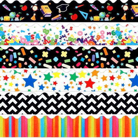 Buy 71 Feet Classroom Bulletin Board Borders Confetti Border School Decor Inspirational Quotes ...