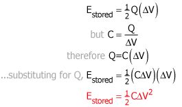 Capacitance and stored energy