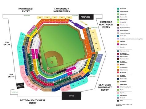 Globe Life Park Seating Chart Map | Cabinets Matttroy