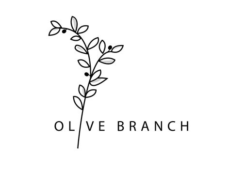 Olive Branch Logo | Olive branch, Branch, Olive