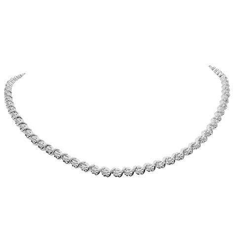 SuperJeweler Impressive 1/2 Carat Diamond Tennis Necklace, 17 Inches ...