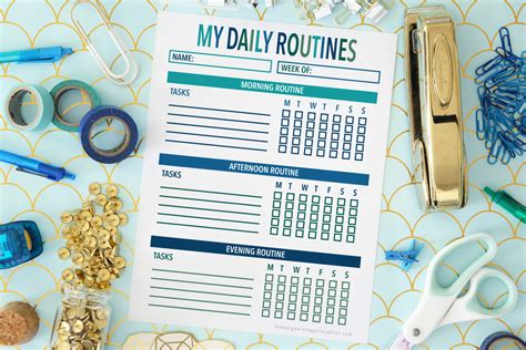 Free Printable Daily Routine Chart | Free Organizing Printables