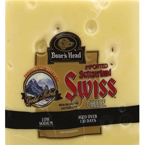 Boar's Head Imported Switzerland Swiss Cheese, Custom Sliced - Shop Cheese at H-E-B