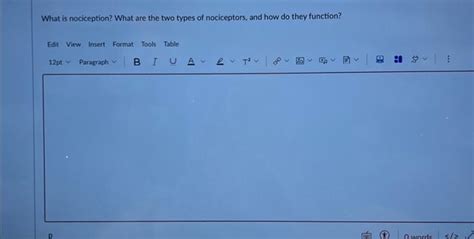 Solved What is nociception? What are the two types of | Chegg.com