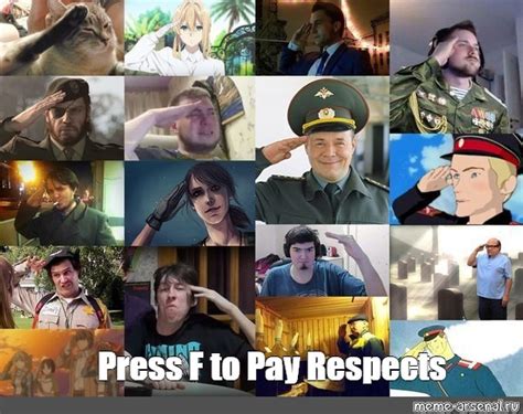 Meme: "Press F to Pay Respects" - All Templates - Meme-arsenal.com