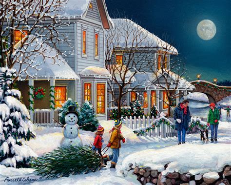 Holiday Walk, 1000 Pieces, Vermont Christmas Company | Puzzle Warehouse