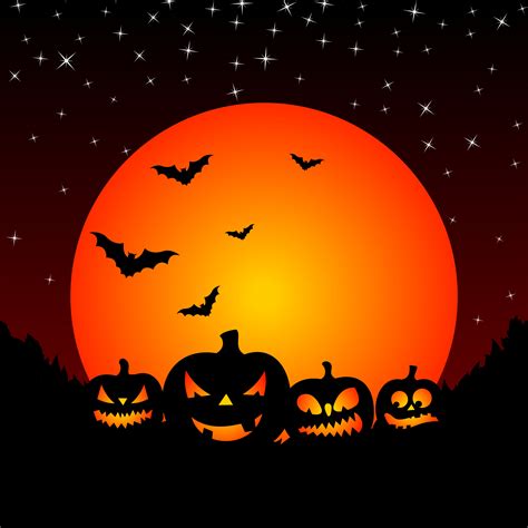 vector illustration on a Halloween theme with pumpkins 358003 Vector ...