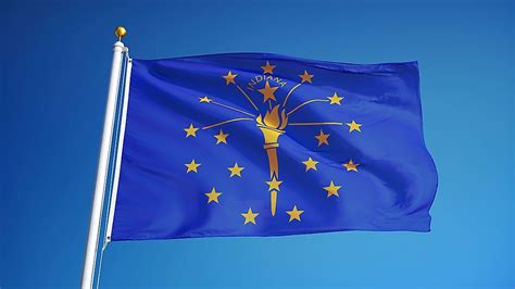 Indiana State Flag - WorldAtlas.com