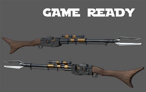 The Mandalorian - Rifle - Game Ready Asset 3D model