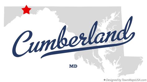 Map of Cumberland, MD, Maryland