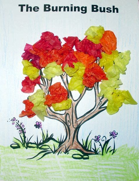 13 Burning Bush Craft ideas | burning bush craft, bible story crafts, sunday school preschool