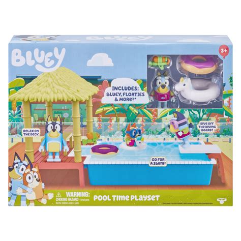 Bluey Pool Time Fun Playset Season 4 | Aussie Toys Online